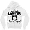 instant lawyer just add coffee Zipper Hoodie