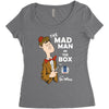 the mad man in the box Women's Triblend Scoop T-shirt