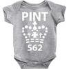 british pint funny Baby Onesie