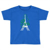 paris script eiffel tower french france Toddler T-shirt