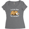 dreamer bear Women's Triblend Scoop T-shirt