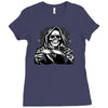 evil skull humor Ladies Fitted T-Shirt
