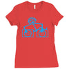 dj club,dance,rave,music,house,cool,funny,retro Ladies Fitted T-Shirt