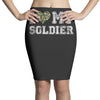 i love my soldier regular camouflage Pencil Skirts