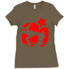 eric cantona, kungfu, manu Ladies Fitted T-Shirt