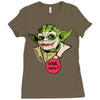 serious why so Ladies Fitted T-Shirt