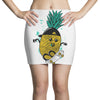 pineapple skateboarding Mini Skirts