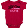 girls just want to have fundamental rights Baby Bodysuit