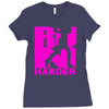 run harder gym workout Ladies Fitted T-Shirt