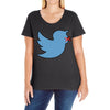 boy bird Ladies Curvy T-Shirt