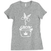 grow marijuana Ladies Fitted T-Shirt