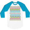 hawaiian pattern 3/4 Sleeve Shirt