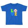love baseball neon rhinestuds Toddler T-shirt