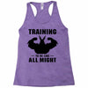 Training to be Like All Might Racerback Tank
