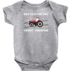 red tractor boy Baby Onesie