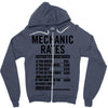 mechanic labour rates Zipper Hoodie