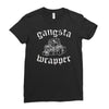 gangsta wrapper Ladies Fitted T-Shirt