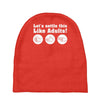 rock paper scissors Baby Beanies