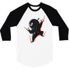 he&rsquo;s coming to get you 3/4 Sleeve Shirt