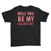 will you be my valentine Youth Tee