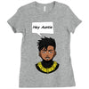 hey auntie killmonger Ladies Fitted T-Shirt