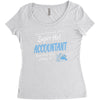 i never dreamed i'd be a super hot accountant but here iam, killing it Women's Triblend Scoop T-shirt