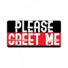 greet me License Plate