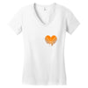 my heart basketball Women's V-Neck T-Shirt