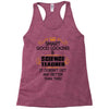 smart good looking science teacher profession Racerback Tank