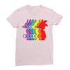 Goku Rainbow T-Shirt Ladies Fitted T-Shirt