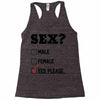 Sex Yes Please Racerback Tank