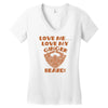 love me love my ginger beard Women's V-Neck T-Shirt
