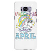 unicorns are born in april cute unicorn Samsung Galaxy S8 Plus