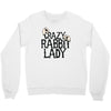 crazy rabbit lady Crewneck Sweatshirt