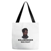 erik killmonger Tote Bags