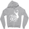 trophy wife deer Zipper Hoodie