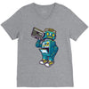 robot kicks V-Neck Tee