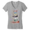 angry planes Women's V-Neck T-Shirt