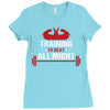 Training to beat All Might Ladies Fitted T-Shirt