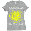 political the 80's 60's hippy anti capitalism Ladies Fitted T-Shirt
