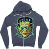 vintage frankenstein mask Zipper Hoodie