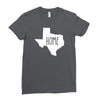 home texas outline Ladies Fitted T-Shirt