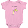 let's get naked Baby Bodysuit