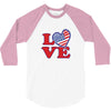 star spangled hammered 3/4 Sleeve Shirt