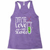 Made With Lots Of Love And a Little Science Racerback Tank