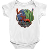 scott lang crossing the back yard Baby Onesie