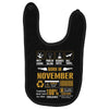Born November Multitasking Problem Solving Tees Baby Bibs
