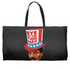 eye of the tiger man Weekender Totes