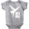 80's rule break dancer Baby Onesie