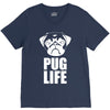 pug life dog V-Neck Tee